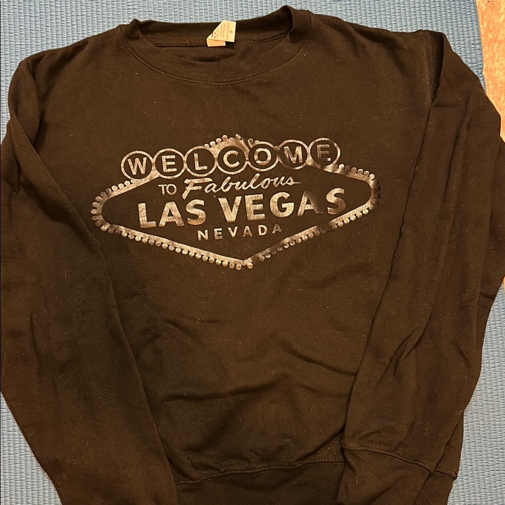 Las Vegas Graphic Black Sweatshirt